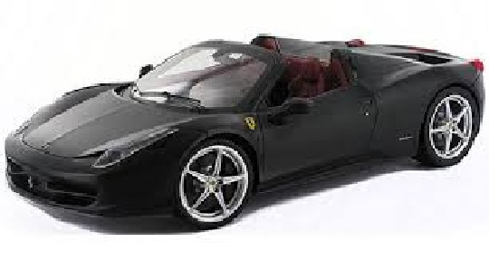Mattel Hot Wheels 1:18 Ferrari 458 Spider 2012 - black 