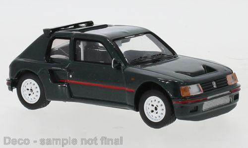 IXO 1:43 Peugeot 205 T16 Custom - metallic-darkgray - 1987 