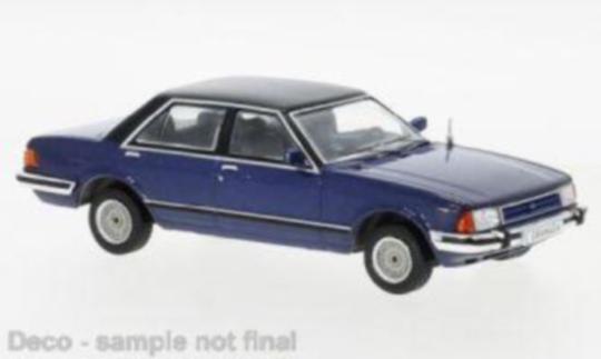 IXO 1:43 Ford Granada MK II 2.8 GL - metallic-blue/black - 1982 