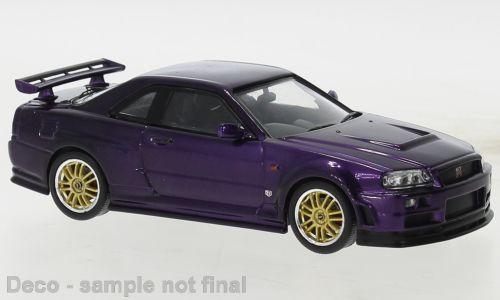 IXO 1:43 Nissan Skyline GT-R R34 - metallic-purple - 2002 