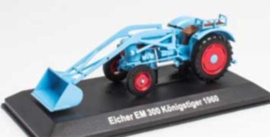 Atlas 1:43 Traktor Eicher Königstiger EM 300 Tractor (1960) with front shovel 