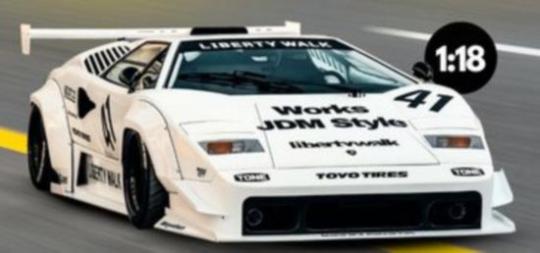 GT Spirit 1:18 LB-WORKS COUNTACH WHITE 2023 