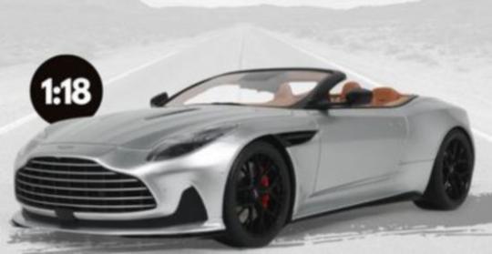 GT Spirit 1:18 ASTON MARTIN DB12 VOLANTE 2023 - SILVER 