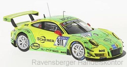IXO 1:43 Porsche 991 GT3 R Nürburgring 17 Dumas/Lietze/Pilet 