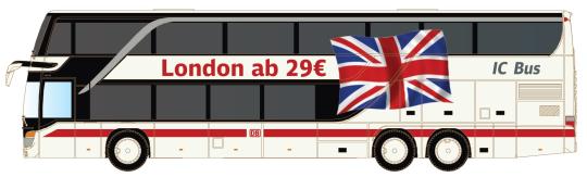 Minis N 1:160 Setra 431 DT IC Bus London 
