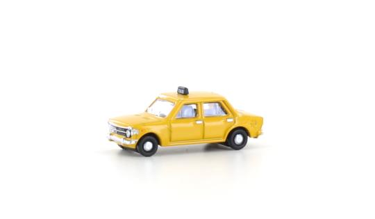 Minis N PKW 1:160 Fiat 128, Taxi, gelb 