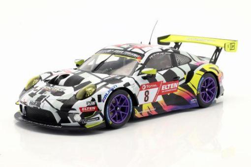 IXO 1:18 Porsche 911 GT3 R #8 24h Nürburgring 2019 - Iron Force (purple wheels) 