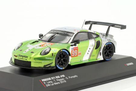 IXO 1:43 Porsche 911 RSR Proton Competition 24h LeMans 2018 P. Long, T. Pappas 