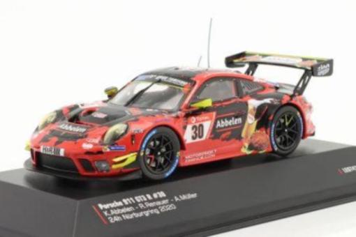 IXO 1:43 Porsche 911 GT3 R - #30 24h Nürburgring 2020 - Frik 