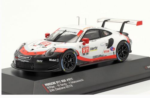 IXO 1:43 Porsche 911 (991) RSR #911 24h Daytona 2018 Makowiecki, Pilet, Tandy 
