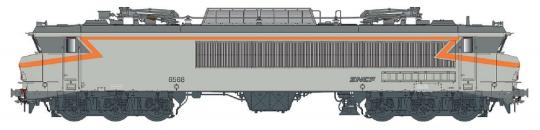 LS Models E-Lok CC 6568  SNCF grau oranger Streifen Nudellog 