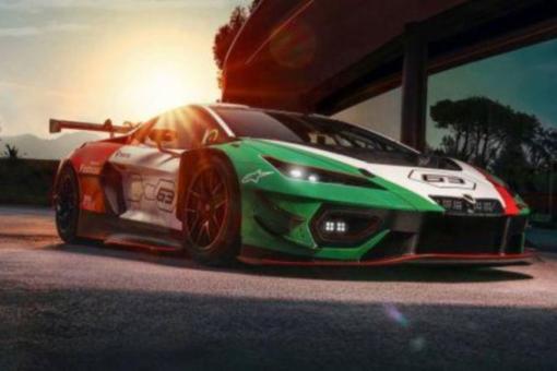 Looksmart 1:18 Lamborghini Temerario GT3 - Italian Tricolore 