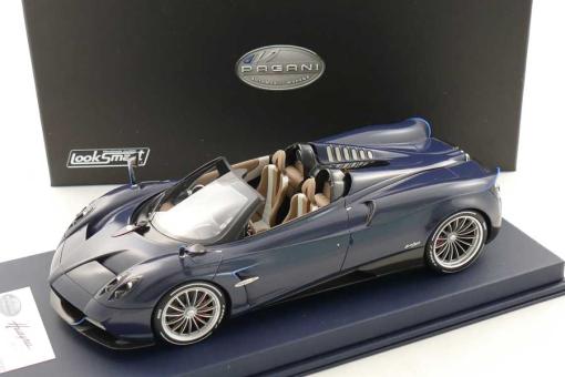 Looksmart 1:18 Pagani Huayra Roadster  Blu Tricolore Matt 