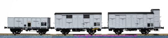 LS Models 1:87 2er Set Güterwagen OCEM 19/29, Gattung TTuw 29, KKuw 29 SNCF 