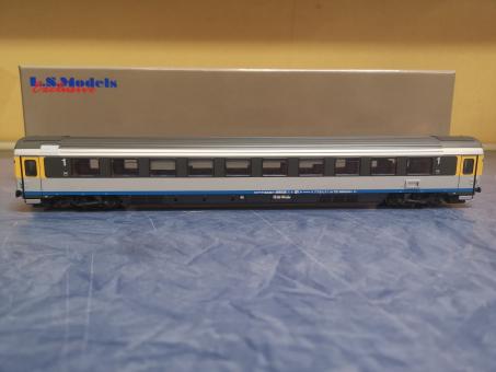 LS Models Am EC, ex Cisalpino, silver, black window band, yellow fields, blue st 