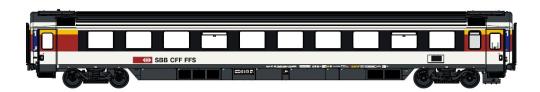 LS Models Apm EC, modernized, white, black window band, red 