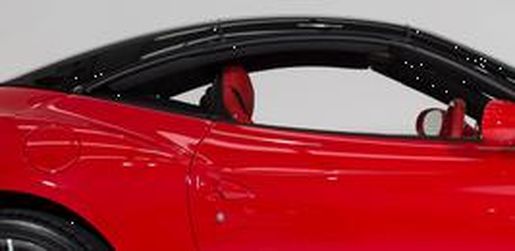 Looksmart 1:43 Ferrari Portofino - rosso scuderia with front window frame nero d 