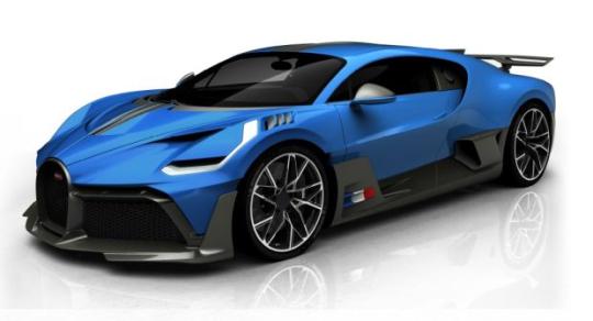 Looksmart 1:43 Bugatti Divo - franch racing blue glossy 