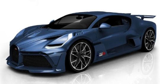 Looksmart 1:43 Bugatti Divo - blue carbon glossy 