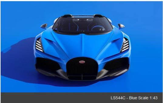 Looksmart 1:43 Bugatti W16 Mistral - blue 