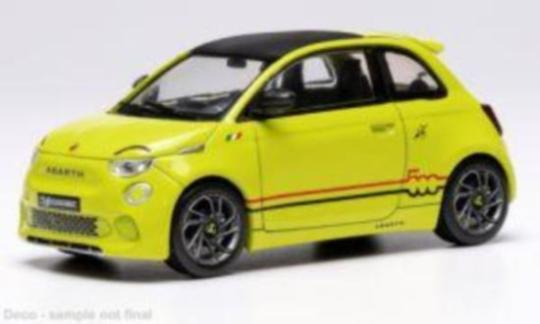 IXO 1:43 Fiat 500e Abarth, gelb, 2024 