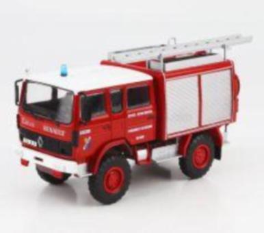 Altaya 1:43 RENAULT 95.130 4x4 FPT DOUBLE CABINE TANKER TRUCK SAPEURS POMPIERS 1 