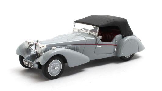 Matrix 1:43 Bugatti T57SC Roadster vandenPlas closed grey 1938 