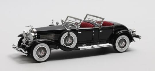 Matrix 1:43 Duesenberg SJ 2608 J-582 Torpedo Pheaton Walker La Grande black 1930 