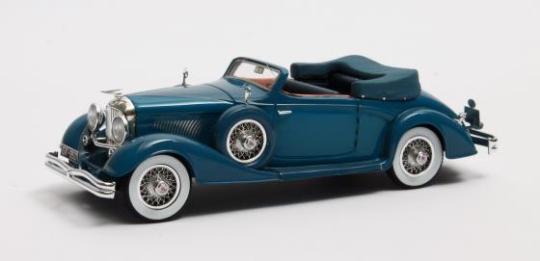 Matrix 1:43 Duesenberg J-519-2548 Cabrio D leteren - 1935 - blue 
