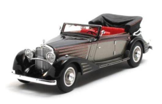 Matrix 1:43 Maybach Zeppelin DS8 Spohn Cabriolet (1934) - black/grey 