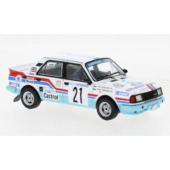 IXO 1:43 Skoda 130 L, No.21, Rallye Bohemia, P.Sibera/P.Gross, 1988 