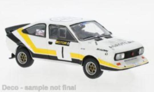 IXO 1:43 Skoda MTX 160 RS, No.1, Rally WM, Rally Pribram, V.Blahna/P.Schovanek, 