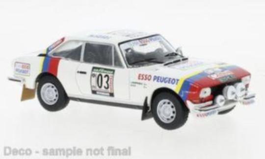 IXO 1:43 Peugeot 504 Coupe V6, No.3, Rally WM, Rallye Cote d Ivoire, S.Lampinen/ 