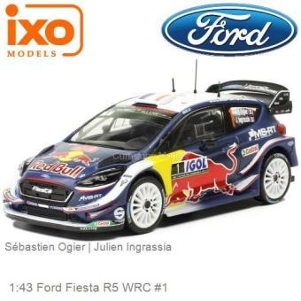IXO 1:43 Ford Fiesta WRC - No.1 - Ogier/Ingrassia Rallye Tou 