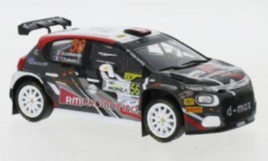 IXO 1:43 Citroen C3 R5, No.56, WRC, Rallye Monza, S.Lefebvre 