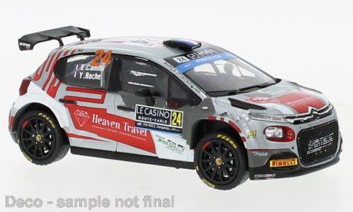 IXO 1:43 Citroen C3 Rally2, No.24, Rallye WM, Rally Monte Ca 