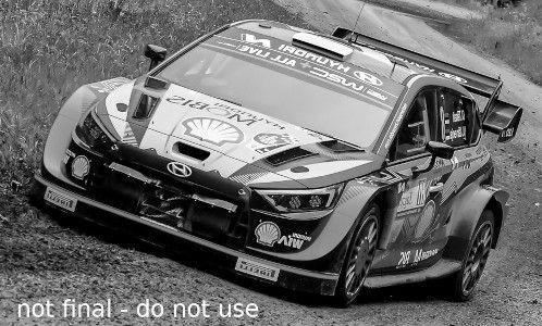 IXO 1:43 Hyundai i20 N Rally1, No.8, WRC, Rally Croatia, O.T 