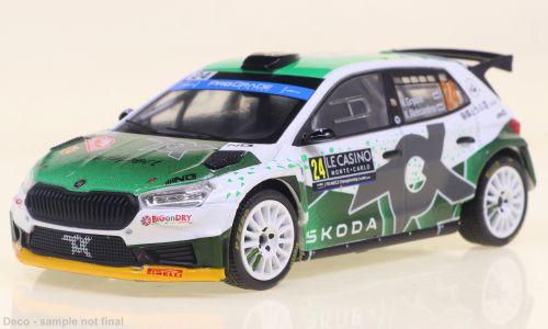 IXO 1:43 Skoda Fabia, No.24, WRC2, Rally Monte Carlo 