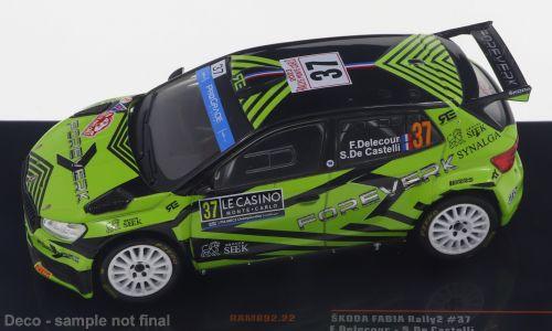 IXO 1:43 Skoda Fabia, No.37, WRC2, Rally Monte Carlo F.Delecour/S.De Castelli, 2 