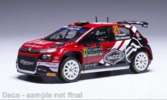 IXO 1:43 Citroen C3 Rally 2, No.21, WRC, Rallye Monte Carlo, 