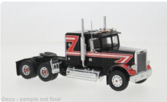 IXO 1:43 Freightliner FLC 120 64 T (1977) - black/red 