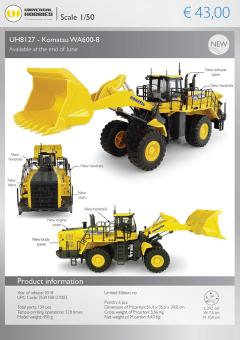 UH Universal Hobbies Komatsu WA 600-8 Radlader 