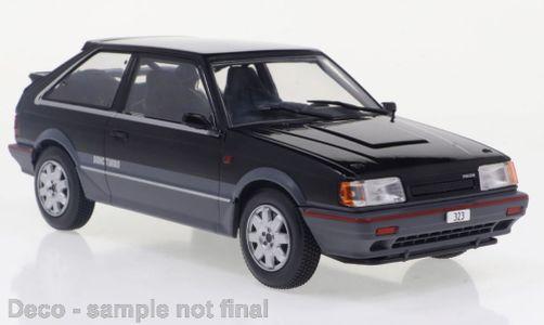 White Box 1:24 Mazda 323 4WD Turbo - schwarz/metallic-darkgrey - 1989 
