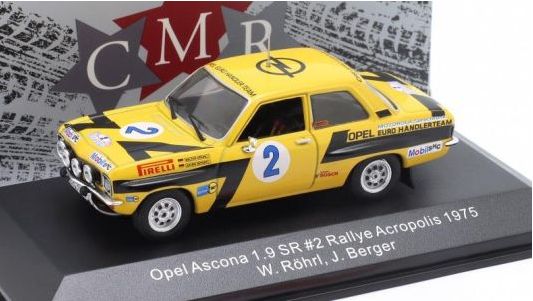 CMR 1:43 Opel Ascona 1.9 SR #2 Sieger Rallye Akropolis 1975 