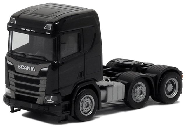 Herpa LKW Scania CR 20 ND SZM 3achs schwarz | eBay