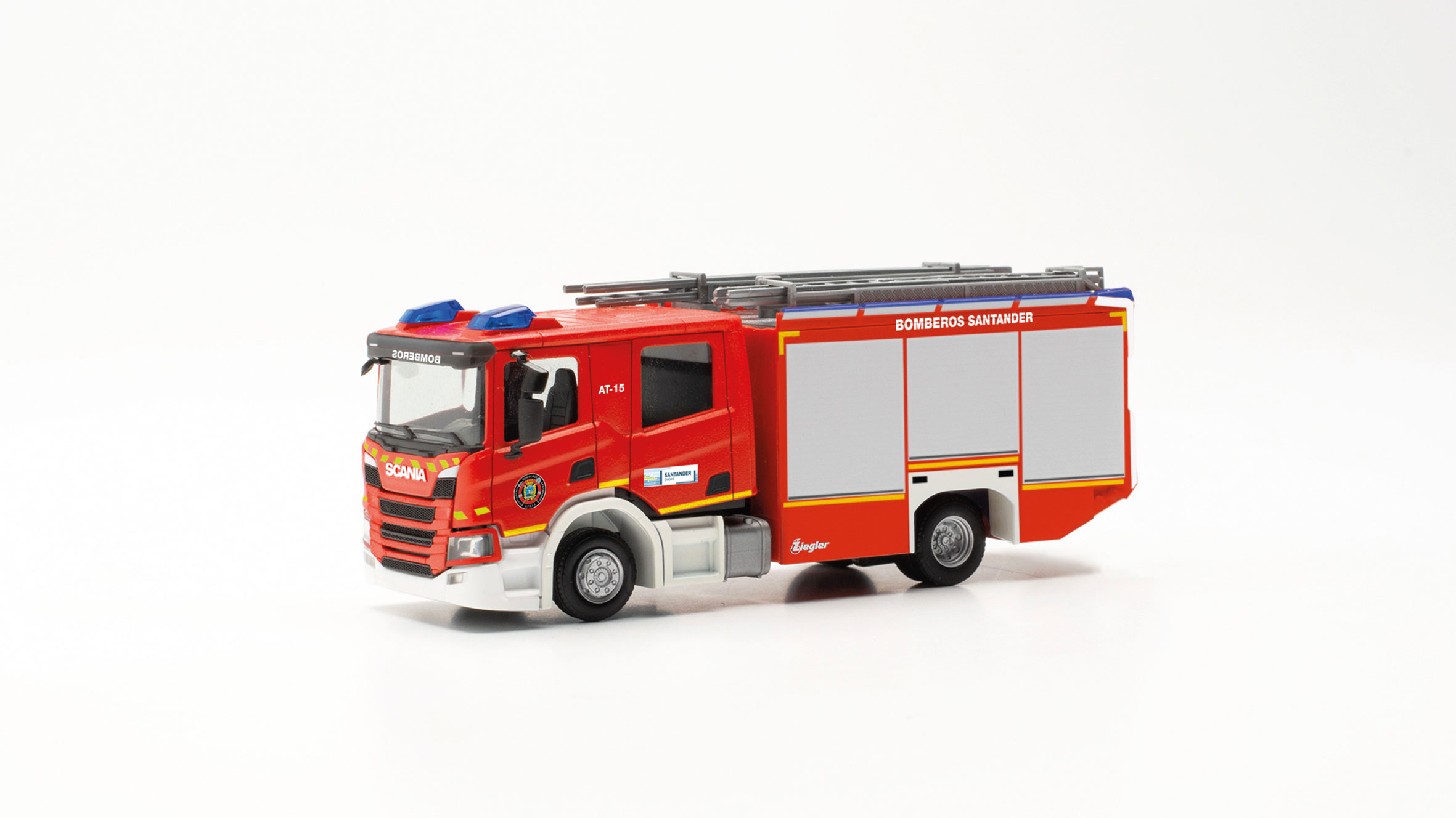 DS Automodelle Modellbauvertrieb | Herpa Scania CP Cc HLF Feuerwehr  Santander Bomberos 097543 | online kaufen