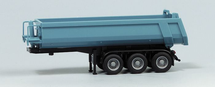 AWM SZ 20 ft Container open top silber-grau Abdeckplane blau